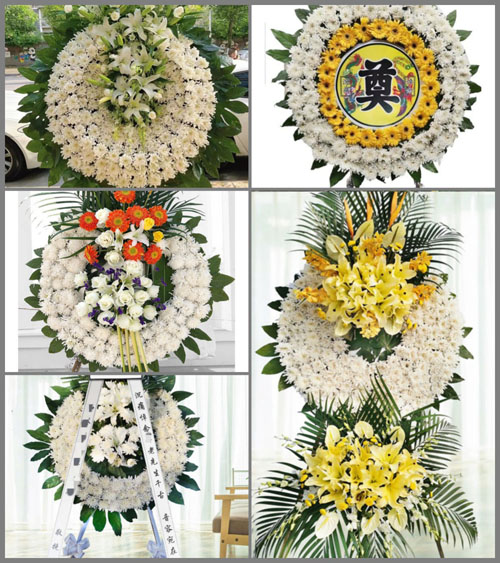 福建宁德古田县平湖镇后岩村花圈速递